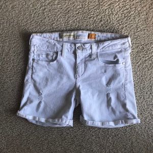 ANTHROPOLOGIE White Denim Shorts